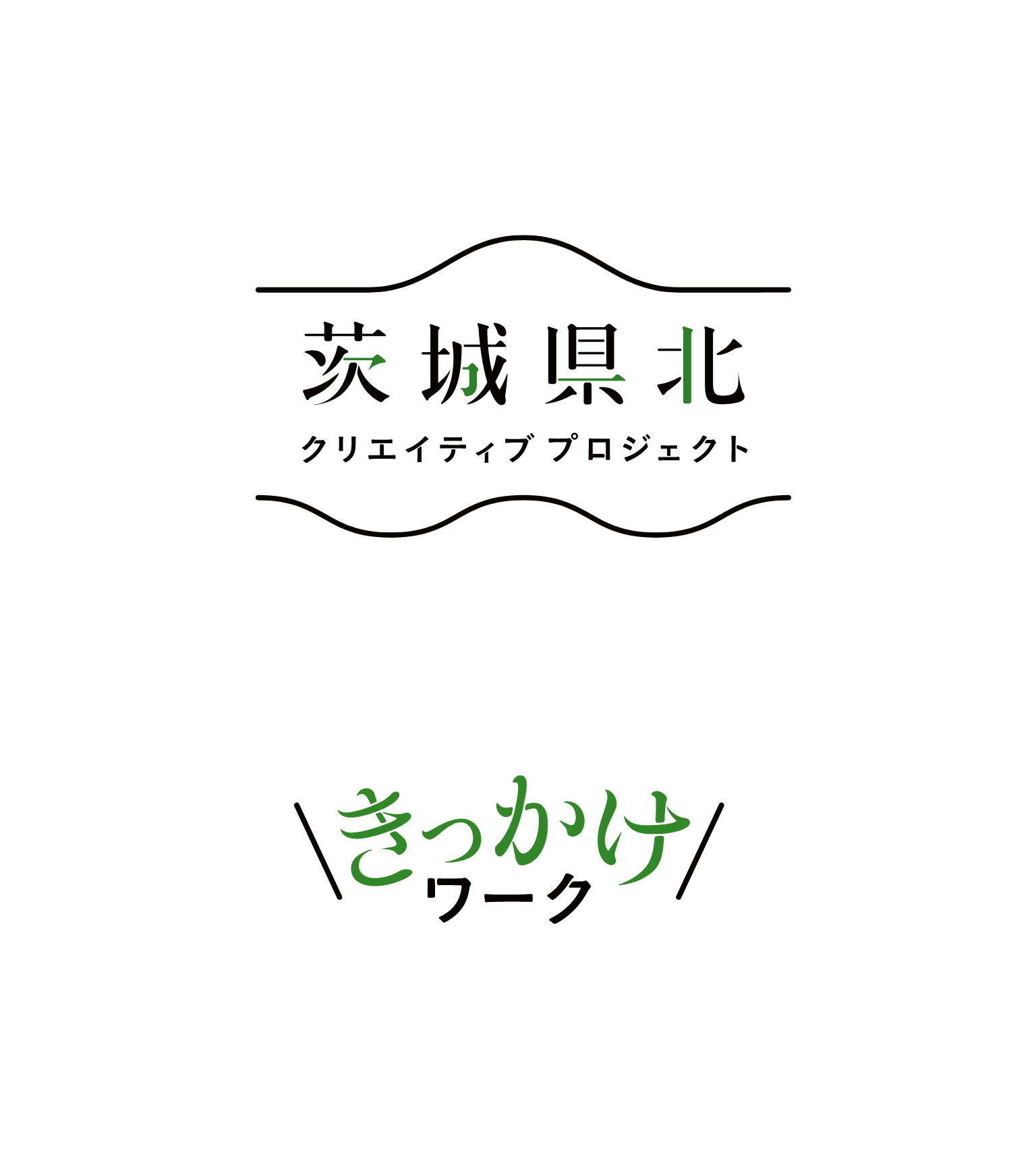 茨城県北プロジェクトロゴ、きっかけワークスロゴ
