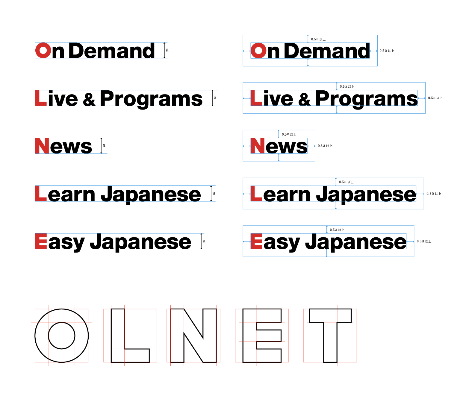 NHK World 各カテゴリページのロゴタイプ